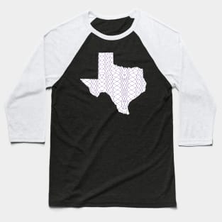 Texas Horned Frog Pattern Baseball T-Shirt